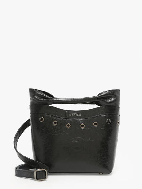 Sac Bandoulière Joey Cuir Etrier Noir joey EJOE042S